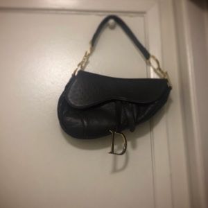 90s vintage dior saddle bag